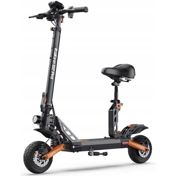 KUKIRIN G2 PRO - Hopfällbar elscooter - 9" hjul - 600W motor - 48v 15Ah batteri - 55KM räckvidd – Svart