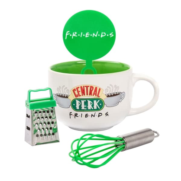 Friends Central Perk mugg och stencilset Green/White One Size Friends Central Perk mugg och stencilset Green/White One Size