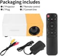 Miniatyrbillede 7 af 7: OBOSOE Miniprojektor, Bærbar LED Mini Multimedie, Fuld HD, 1080P, Hjemmebiograf, Filmprojektor, HDMI, USB, Udendørs filmprojektor