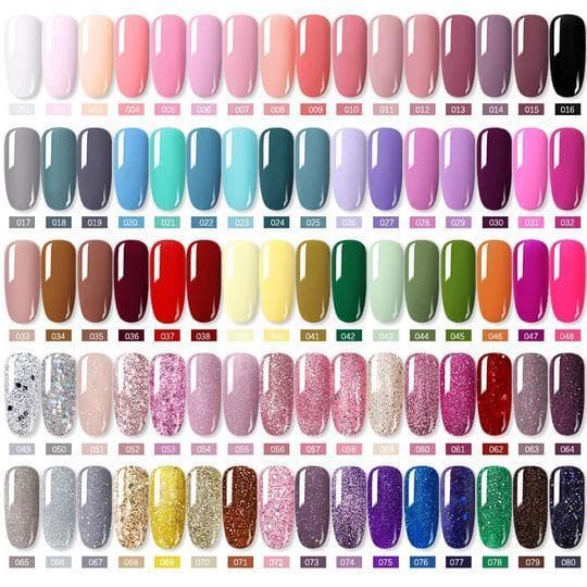 6 st 8,5 ml Gel Nagellack Set