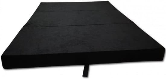 Vieraspatja - retkeilypatja - matkapatja - taitettava patja - 120 x 200 x 10 - musta Vieraspatja - retkeilypatja - matkapatja - taitettava patja - 120 x 200 x 10 - musta