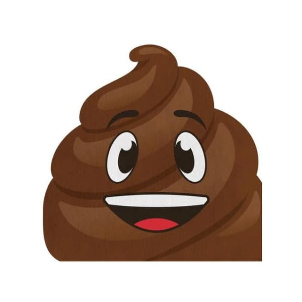 Creative Party Paper Poop Disposable Napkins (Pack of 16) White/Brown One Size