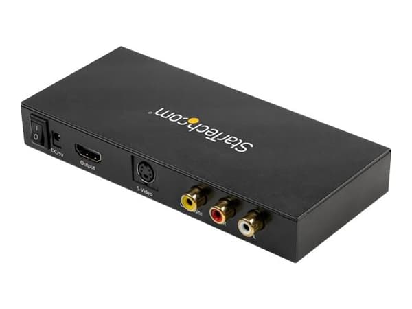 StarTech.com VID2HDCON2, Aktiivinen videomuunnin, Musta, Muovi, CE, FCC, REACH, 1280 x 720 pikseliä, 720p