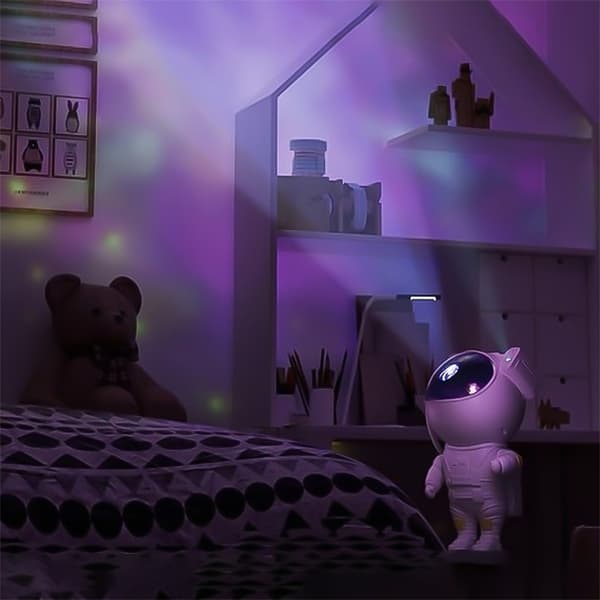 Nattlampe - Stjernekaster med LED-lys – Astronaut
