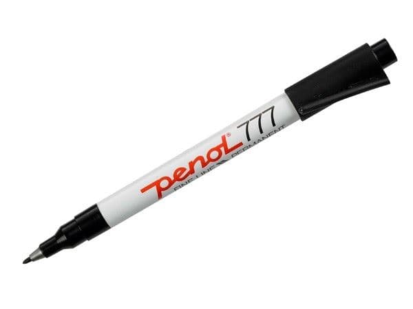 Marker Penol 777 sort - (20 stk.)