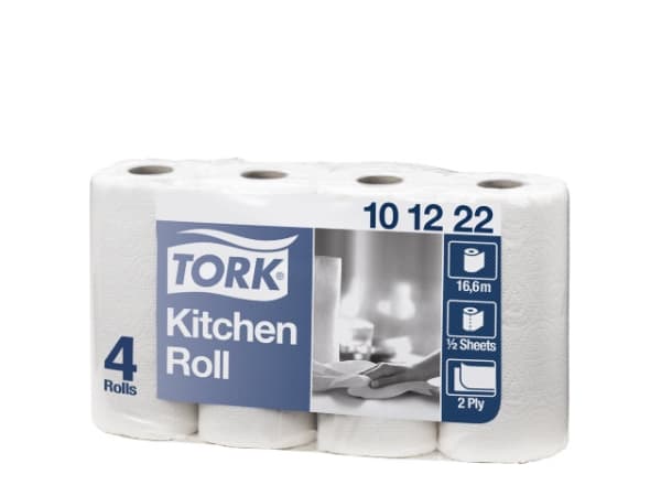 Køkkenrulle Tork Plus hvid 2-lags 16,6m hvid - (32 ruller pr. pakke)