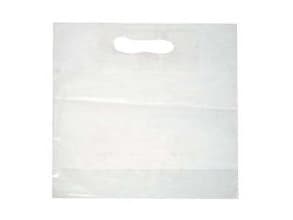 Bærepose 400x450/50 mm 45 my LDPE med 50% Genbrugsplast Hvid,500 stk/krt