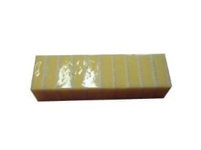 Multisvamp Mini 9x6x3 cm med Skruesål Gul/Hvid,50 pk x 10 stk/krt