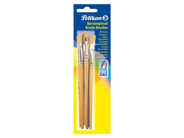 Pelikan 720409, Platt pensel, Silver, 10 styck