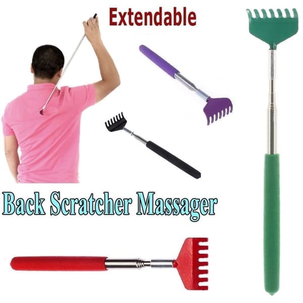Soft Grip Metal Back Scratcher Telescopic
