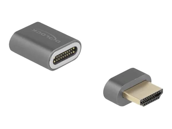 DeLOCK HDMI-adapter hann til hunn 8K 60 Hz magnetisk