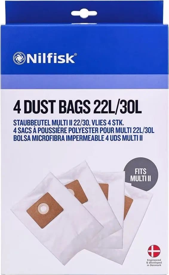 Nilfisk pölynimuripussit Multi II:lle - 4 kpl