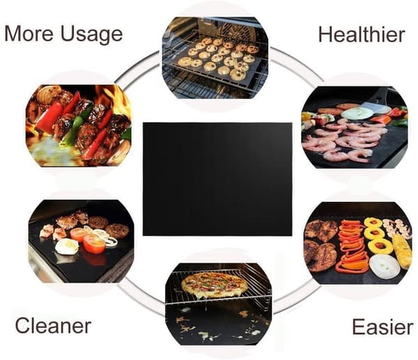 INF 5-pak. Grillmatte Stekematte - Non stick 40x33cm