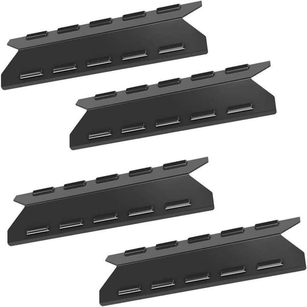 INF 4-Pack grillvarmeplater - svart (passer til Kenmore, Charbroil) 0