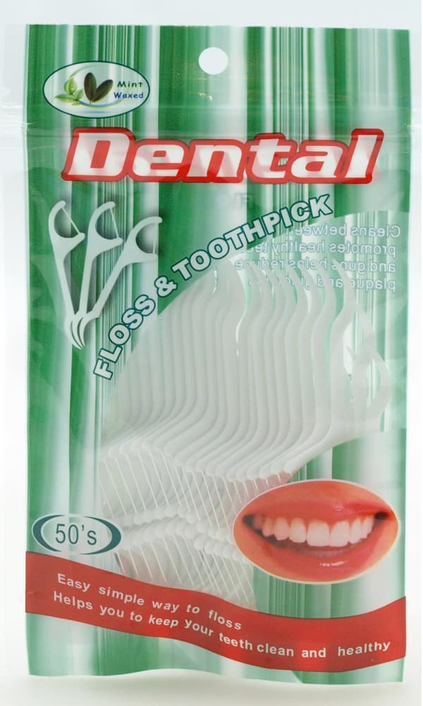 200-pack - Tandtråd Tandtrådsbygel / Tandpetare / Plackers
