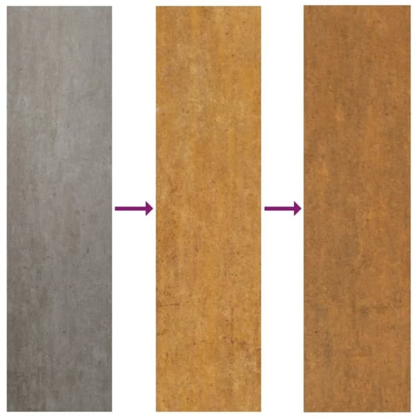 vidaXL udendørs vægdekoration 105x55 cm verdenskortdesign cortenstål