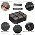 Miniatyrbilde 8 av 10: 7-delt Organizer-sett for Koffert – Effektiv Pakking og Oppbevaring for Reise - Svart