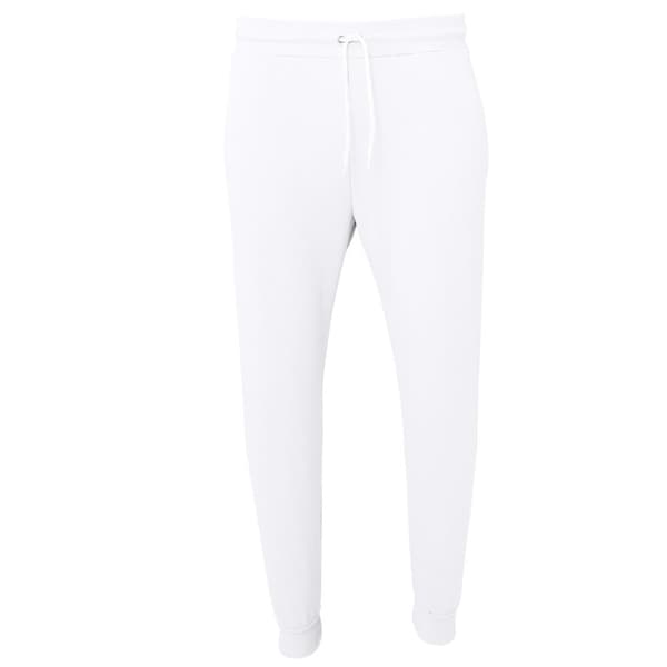 Bella + Canvas Unisex Jogger Sweatpants White M