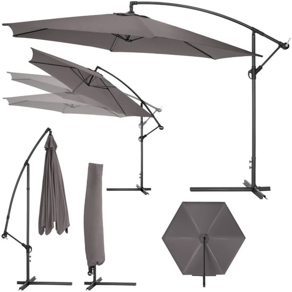 Parasoll 350 cm - grå