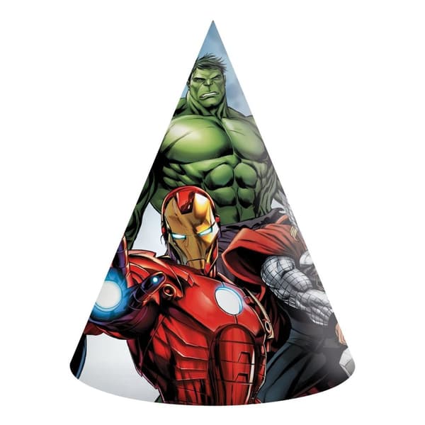 Avengers juhlahatut 6 kpl hattuja iron man captain america juhla