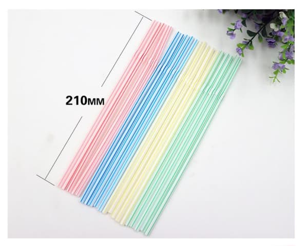 500 flexible straws - Multicolored