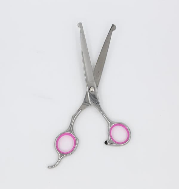 INF Hundesaks bøyd 19 cm Sølv/Rosa