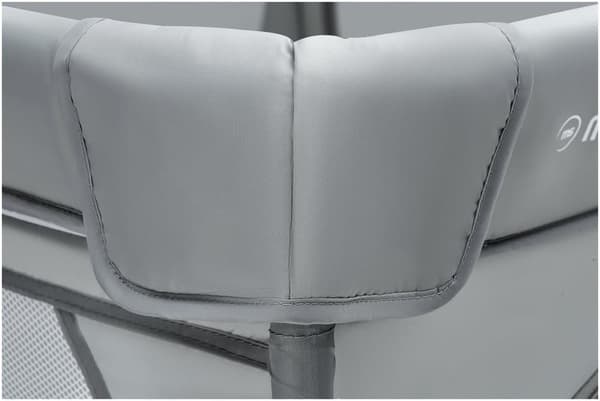 Moby-System kravlegård til babyer, aktivitetscenter til babyer, med skridsikker, stabil, beskyttende, vandtæt, bæretaske, 200 x 140 cm, grå