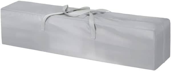 Moby-System kravlegård til babyer, aktivitetscenter til babyer, med skridsikker, stabil, beskyttende, vandtæt, bæretaske, 200 x 140 cm, grå