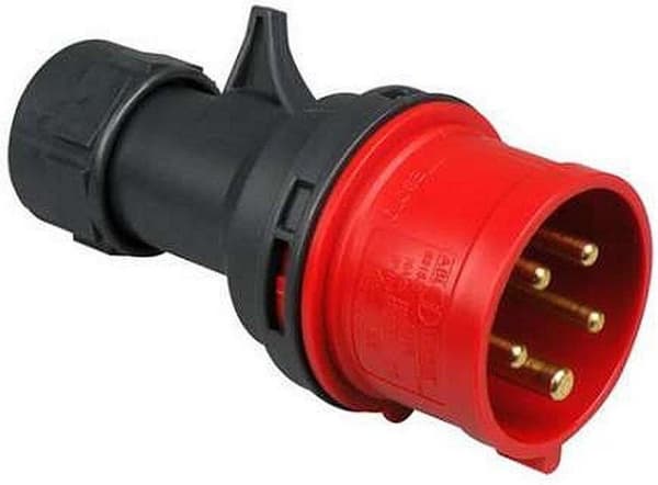 CEE stik 400V 5 polet 16A med mærke rød S51S30