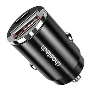 Autolaturi Choetech TC0006 1x USB-A, 1x USB-C 30W PD 3.0 (musta)