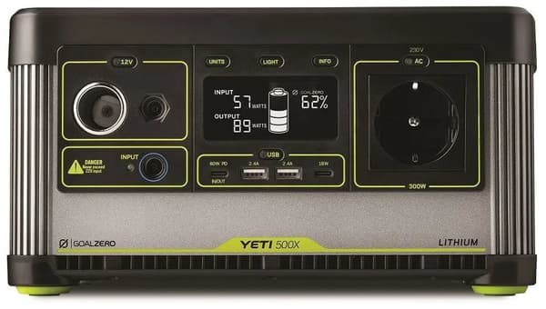 Goal Zero 36110, POWER STATION YETI 500X, 600w, 505Wh - EU plug