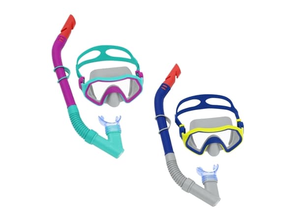 Bestway Hydro Swim Sparkling Sea Set, Youth, Full face mask, Scuba diving, Polycarbonate, Multicolour, 7 yr(s)