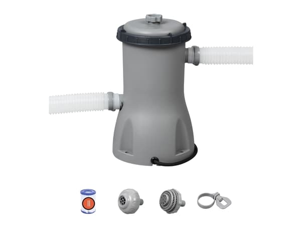 Bestway 58386-3, Patronfilterpumpe, Grå, Pool over jorden, Rund, Patronfilter, Kina
