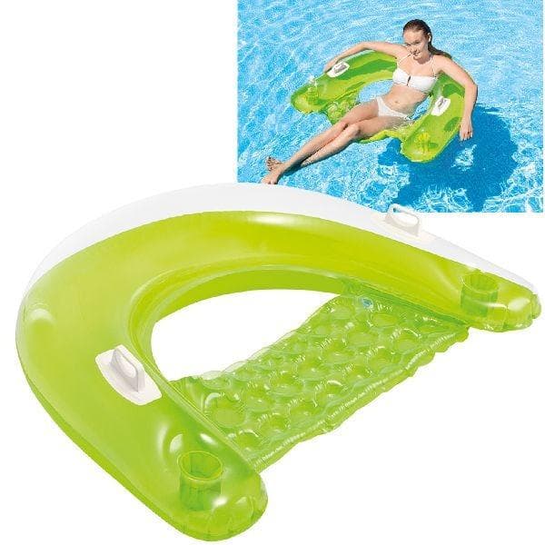 Intex Sit 'N Float oppustelig flydende stol assorteret