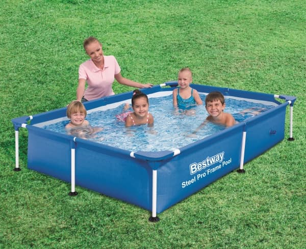 Bestway Steel Pro 56401, 1200 l, Innrammet basseng, Blå, 10,3 kg