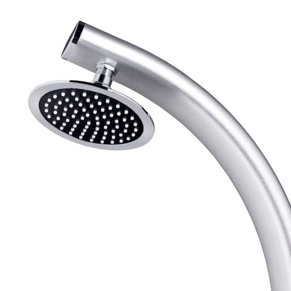 vidaXL havebruser med brun bund 220 cm aluminium