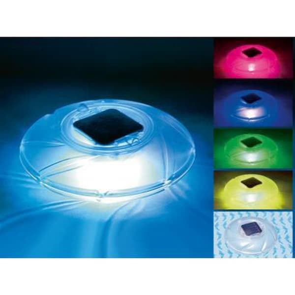 Bestway Floating Pool Light LED Solar Light, 7 farver, 18 cm