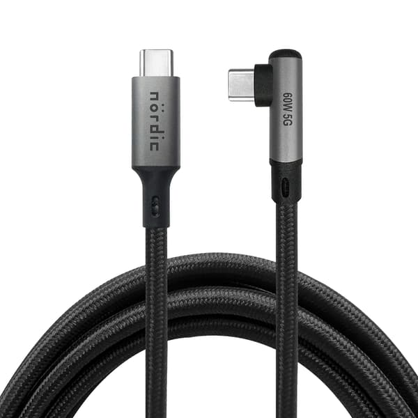 NÖRDIC VR Link-kabel 5m USB3.2 Gen1 USB-C til C 5Gbps 3A hurtiglading Quest 2 Super Speed ​​​​USB Link-kabel Svart