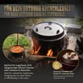 Pikkukuva 4 / 10: Uunisetti BBQ 7.3L musta valurauta, jossa kannen nostin ja ritilä BBQ#BOSS
