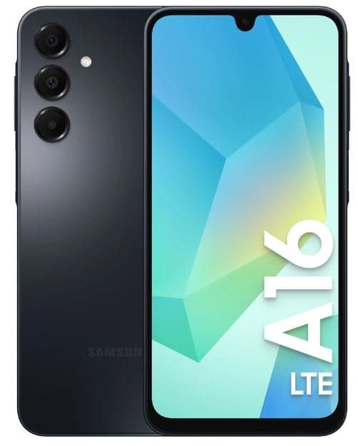 Samsung A16 128GB 4G Dubbla SIM Svart NY Svart Samsung A16 128GB 4G Dubbla SIM Svart NY Svart