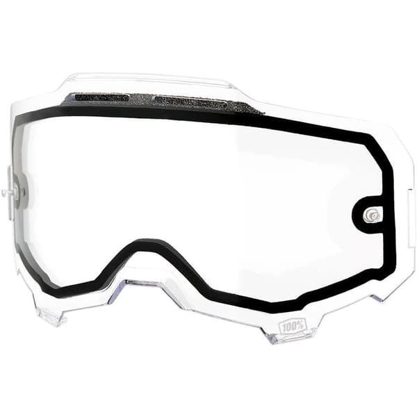 100percent Armega Vented Dual Pane Lens Kirkas Clear/CAT0