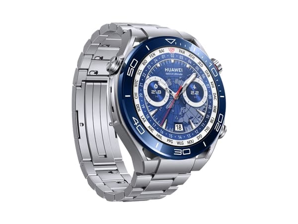 Huawei Watch Ultimate - Smart klocka med rem - titan - stål - handledsstorlek: 140-210 mm - display 1.5" - NFC, Bluetooth - 76 g  - voyage blue