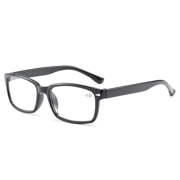 Smale svart lesebriller styrke 3.0 glass