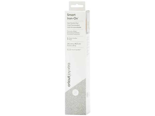 Cricut Smart Iron-On Joy Xtra Folie Skærebredde 48.3 cm Glitter, Sølv