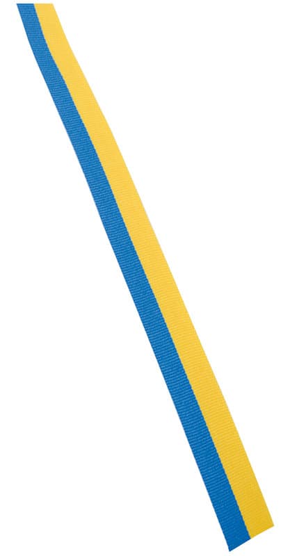 Blågult Band på Rulle 15mm / Sverigeband - 14m