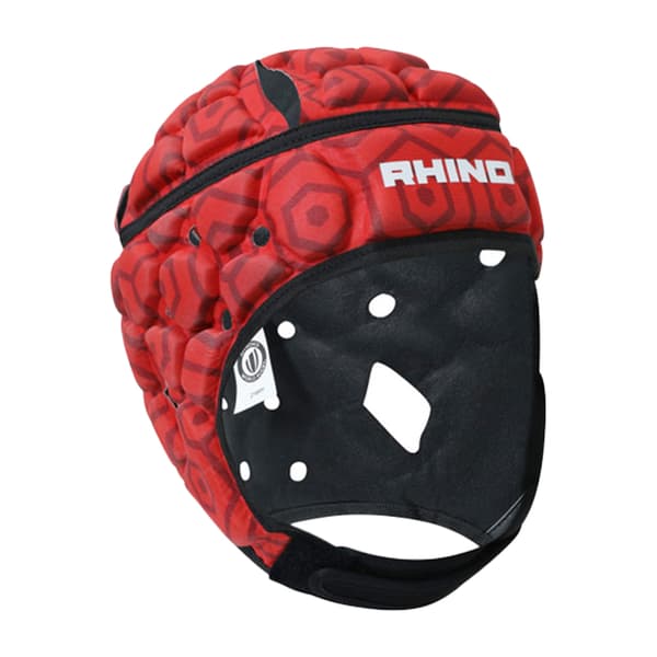 Rhino Unisex Adult JB VII Rugby Headguard Red/Black S