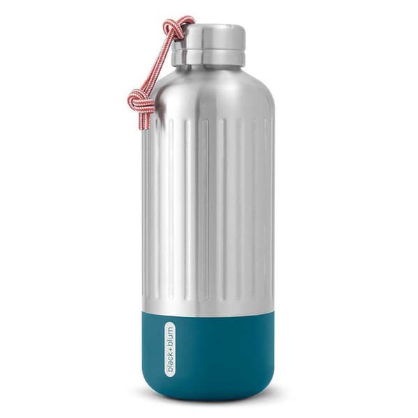 Black+blum Rustfri Stål Flaske Explorer 850ml Blå,Søvfarvet