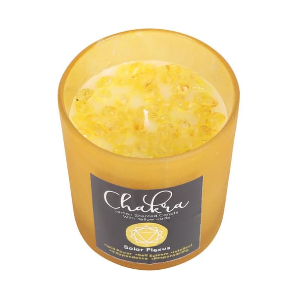 Something Different Lemon Solar Plexus Chakra Scented Candle Yellow One Size