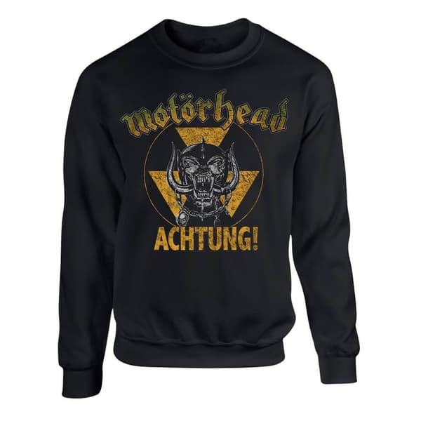 Motörhead Achtung Sweatshirt Svart Medium