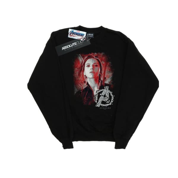 Marvel Mens Avengers Endgame Black Widow Brushed Sweatshirt Black 3XL